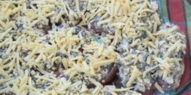 Рецепт шампиньонов со свининой в духовке