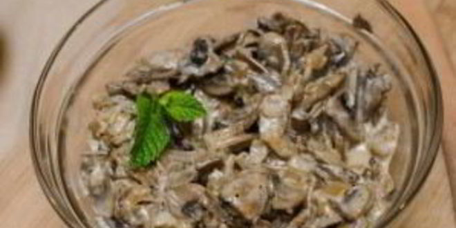 Рецепт шампиньонов в вине