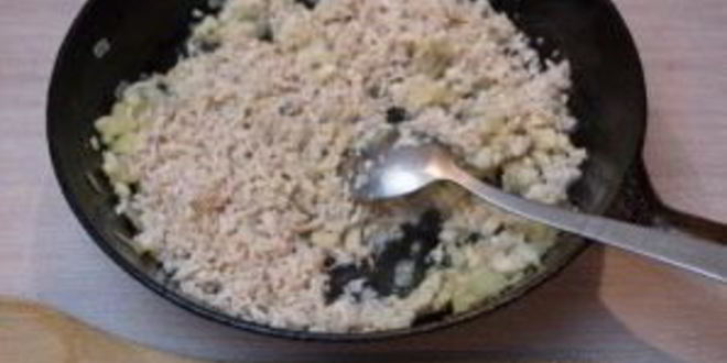 Рецепт запеченных грибов с фаршем в духовке