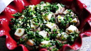 Рецепт Запеченных грибов с сыром бри