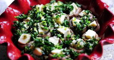 Рецепт Запеченных грибов с сыром бри