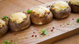 Рецепт Запеченных шампиньонов по-итальянски