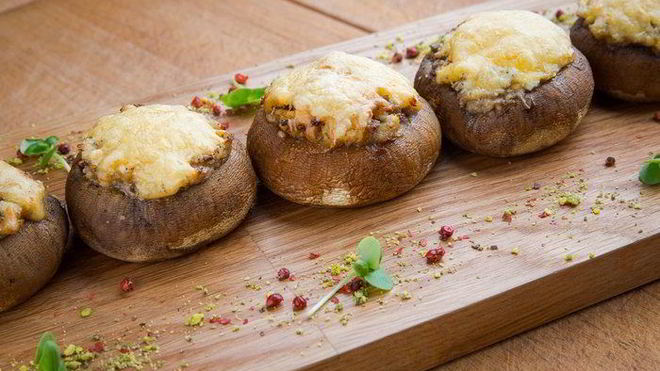 Рецепт запеченных шампиньонов по-итальянски