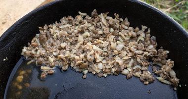 Рецепт Жаренных строчек на сковороде