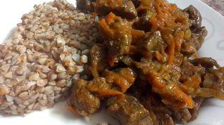 Рецепт Гуляша из говяжьего сердца