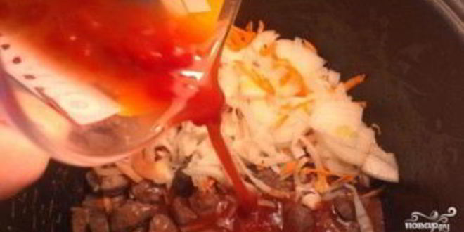 Рецепт гуляша из говяжьего сердца