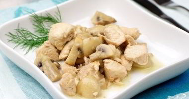 Рецепт Гуляша из индейки с грибами