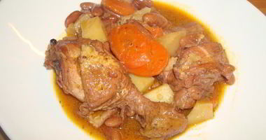 Рецепт Гуляша из красной фасоли и курицы