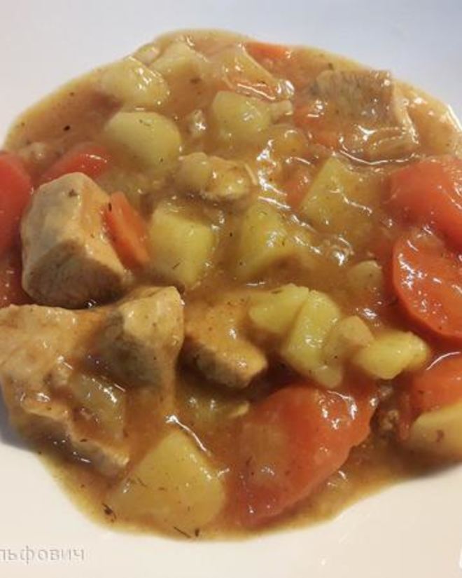 Рецепт гуляша из красной фасоли и курицы