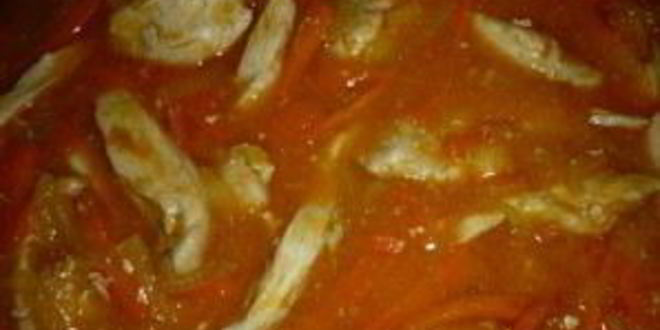 Рецепт гуляша из куриной грудки