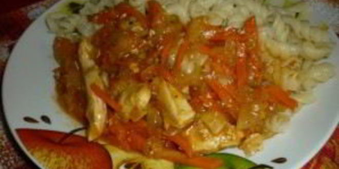 Рецепт гуляша из куриной грудки