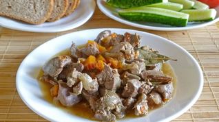 Рецепт Гуляша из куриной печени
