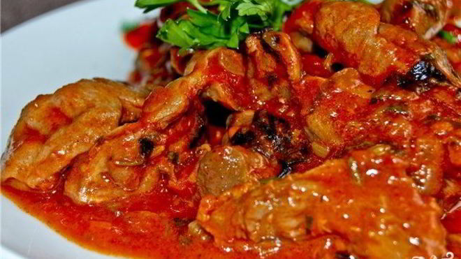 Рецепт гуляша из куриных потрохов