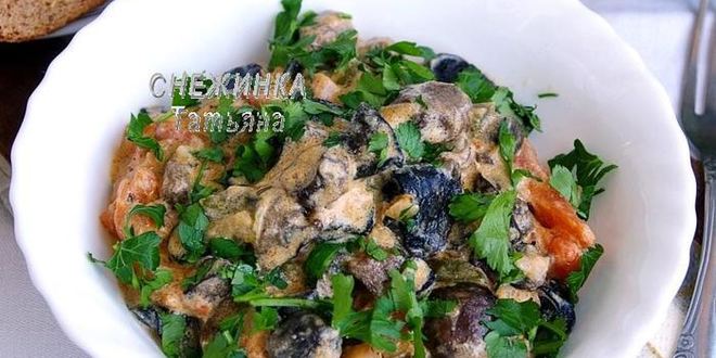 Рецепт гуляша из лесных грибов