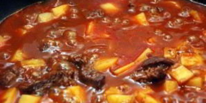Рецепт гуляша из мраморной говядины