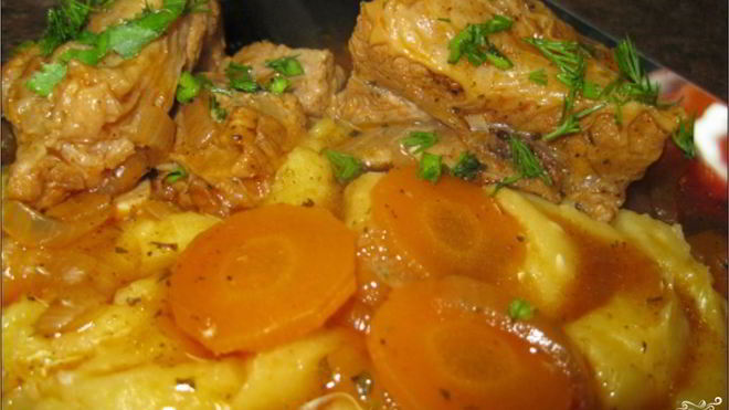 Рецепт гуляша из ребрышек