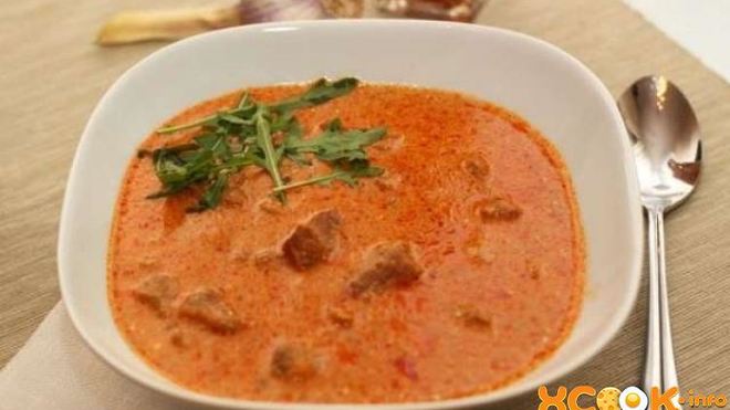 Рецепт гуляша из свинины с помидорами