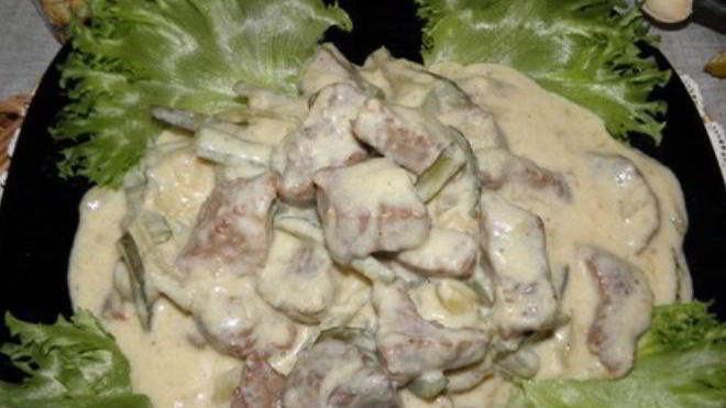 Рецепт гуляша со сливками