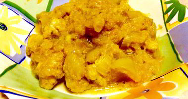 Рецепт Куриного гуляша с тыквой и яблоком