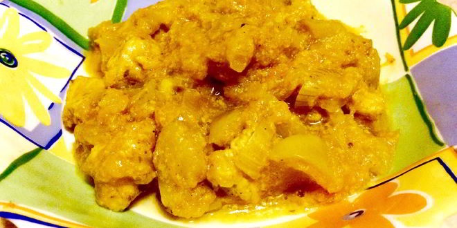 Рецепт Куриного гуляша с тыквой и яблоком