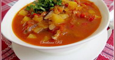 Рецепт Постного супа-гуляша с грибами по-венгерски