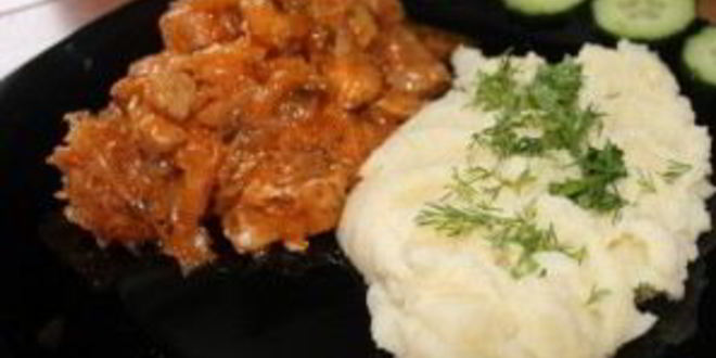 Рецепт картофельного пюре со свининой