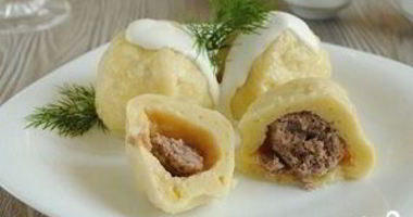 Рецепт Клецек картофельных с мясом