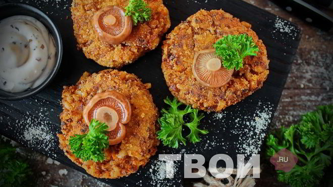 Рецепт котлет из грибов