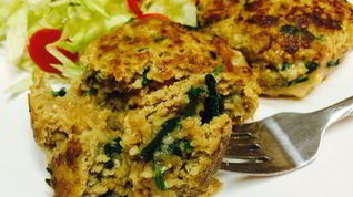 Рецепт Котлет из индейки со шпинатом и сыром