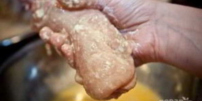 Рецепт куриной котлеты по-киевски