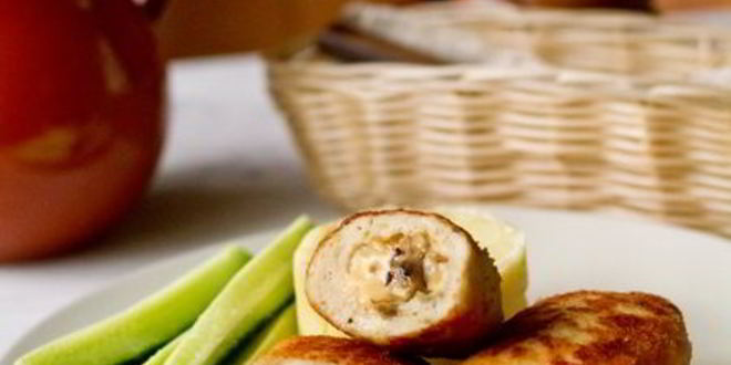 Рецепт куриных котлет с грибами и сыром