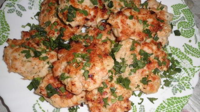Рецепт куриных котлет с крахмалом