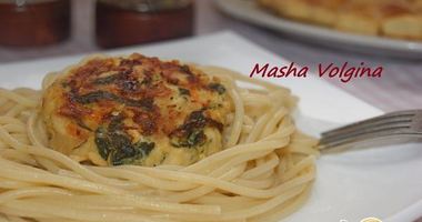 Рецепт Рубленных куриных котлет с фетой и шпинатом