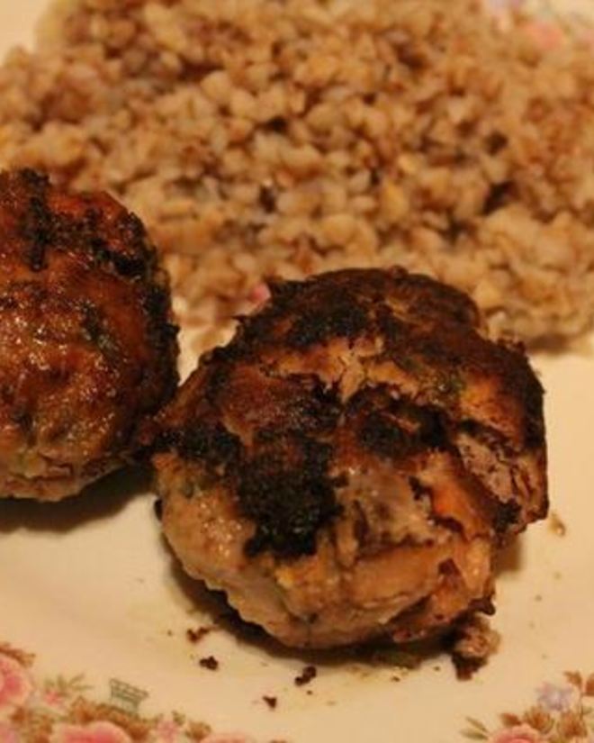 Рецепт рубленных куриных котлет с фетой и шпинатом