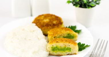 Рецепт Рыбных котлеток с зеленым горошком