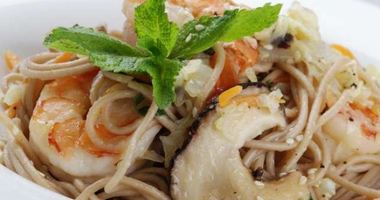 Рецепт Лапши соба с креветками