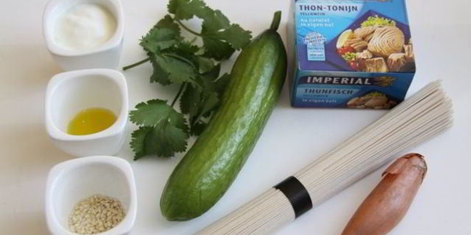 Рецепт лапши somen с тунцом