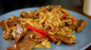 Рецепт Лапши Удон с говядиной в соусе Терияки