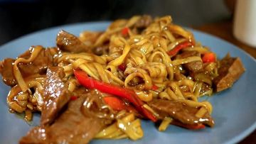 Рецепт Лапши Удон с говядиной в соусе Терияки