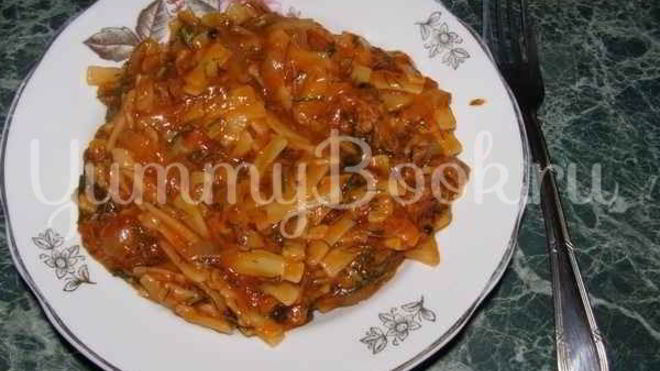 Рецепт лапши в мясном соусе