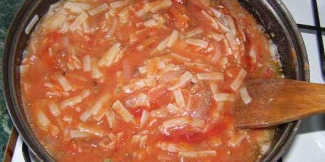 Рецепт лапши в мясном соусе