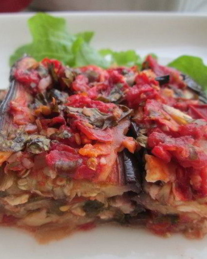 Рецепт баклажанной лазанья