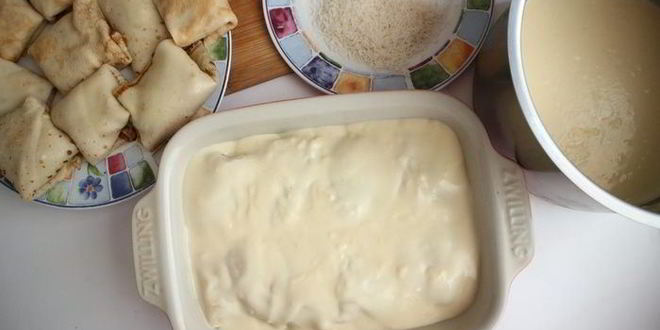 Рецепт блинной лазанья с индейкой