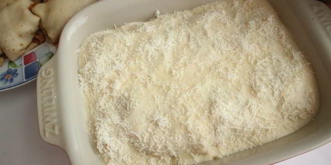 Рецепт блинной лазанья с индейкой