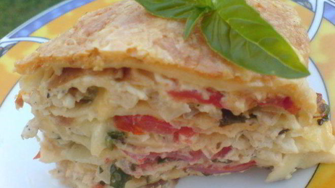 Рецепт блинной лазанья