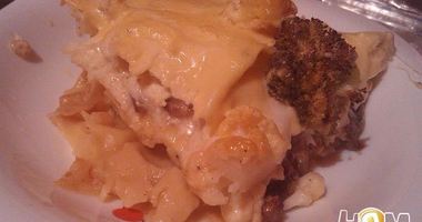 Рецепт Большой лазанья с морепродуктами