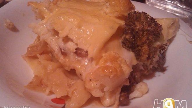 Рецепт большой лазанья с морепродуктами