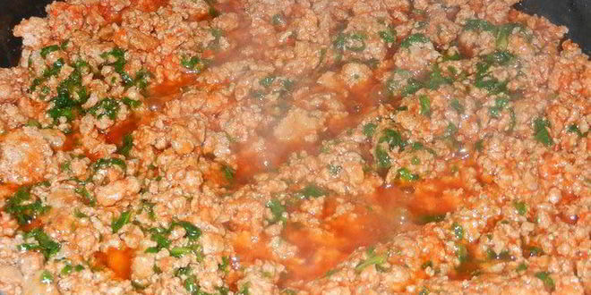 Рецепт быстрой мясной многослойной лазанья с творогом