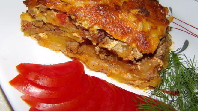 Рецепт картофельной лазанья