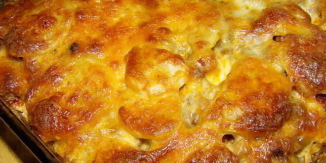 Рецепт картофельной лазанья
